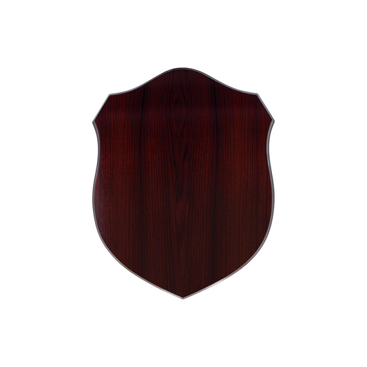 XS Value Walnut Shield Plaque